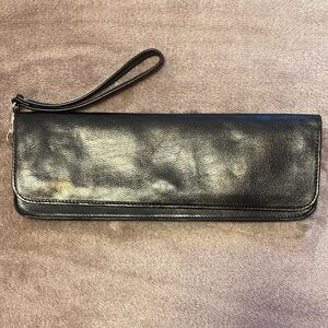 Wilsons Vintage Leather Black Clutch
